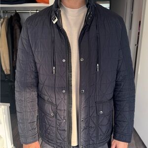 Pedro del Hierro Quilted Jacket - Blue